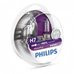 Set 2 Becuri auto Philips H7 Vision Plus 60, 12V, 55W