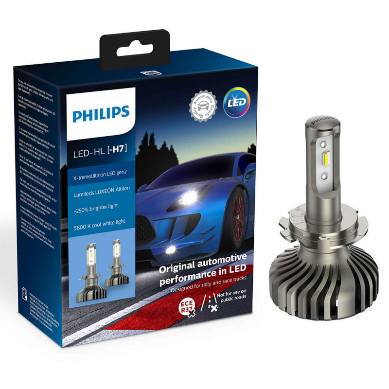 Leduri auto faruri Philips H7 Philips X-treme Ultinon LED gen 2, 5800 K, V, 25 W