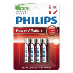 Baterie LR03/AAA Philips Power Alkaline, blister 4...