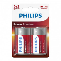 Baterie LR20/D Philips Power Alkaline, blister 2 baterii,...