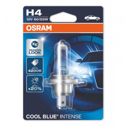 Bec auto Osram H4 Cool Blue Intense, 12V, 60/55W