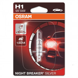 Bec auto Osram H1 Silverstar, 12V, 55W