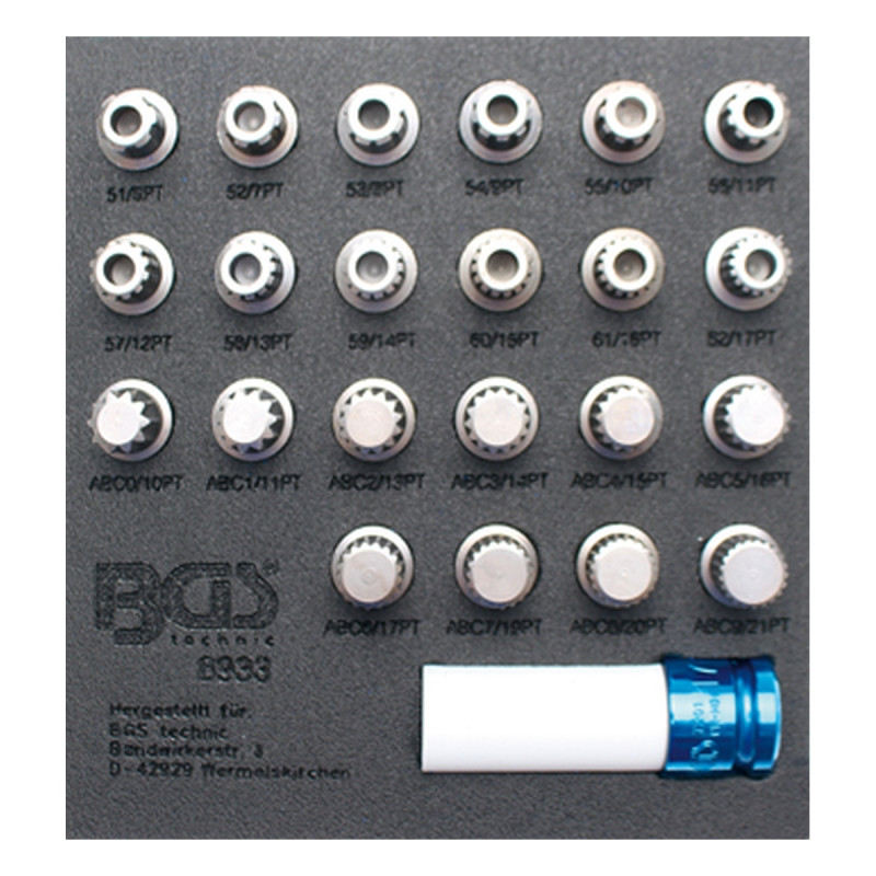 octavo 87/3, 87/4, 88.5 セット Suport organizator pentru cărucior 1/6: Set chei antifurt roată