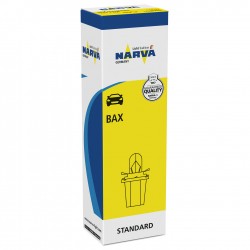 Becuri auto bord Bax 8,3d/1,2 negru Narva Standard, 12V,...