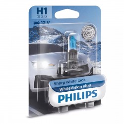 Bec auto Philips H1 White Vision Ultra, 12V, 55W