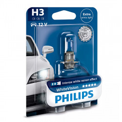 Bec auto Philips H3 White Vision, 12V, 55W