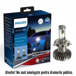 Leduri auto faruri Philips H4 X-treme Ultinon LED gen 2,...