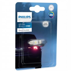 Bec LED auto Festoon C5W Philips Ultinon Pro3000 SI, 30...